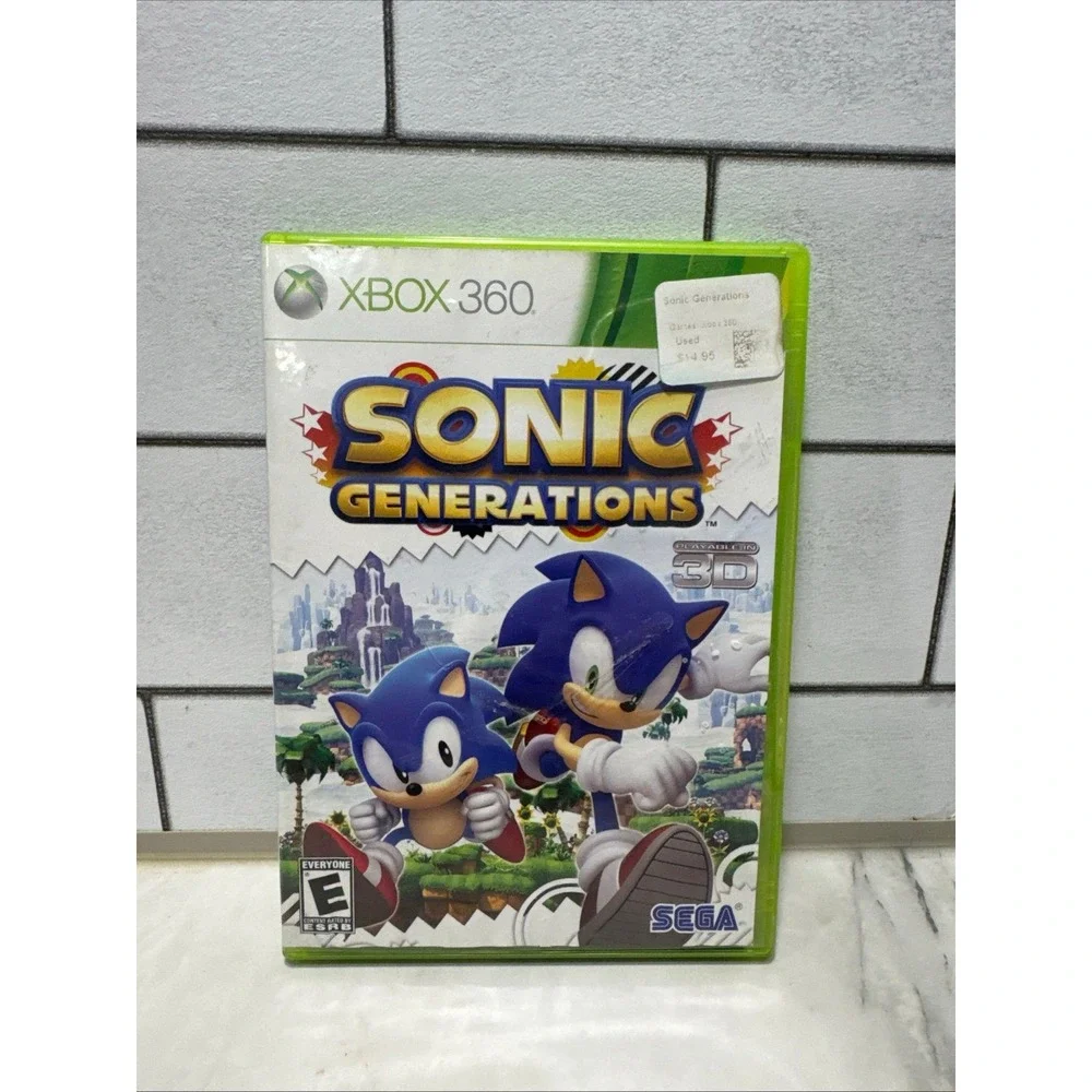 Sonic Generations Xbox 360 Complete CIB Tested Working w/ Manual Authentic